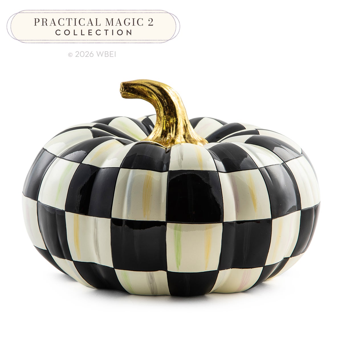 Courtly Check Squashed Glossy Medium Pumpkin