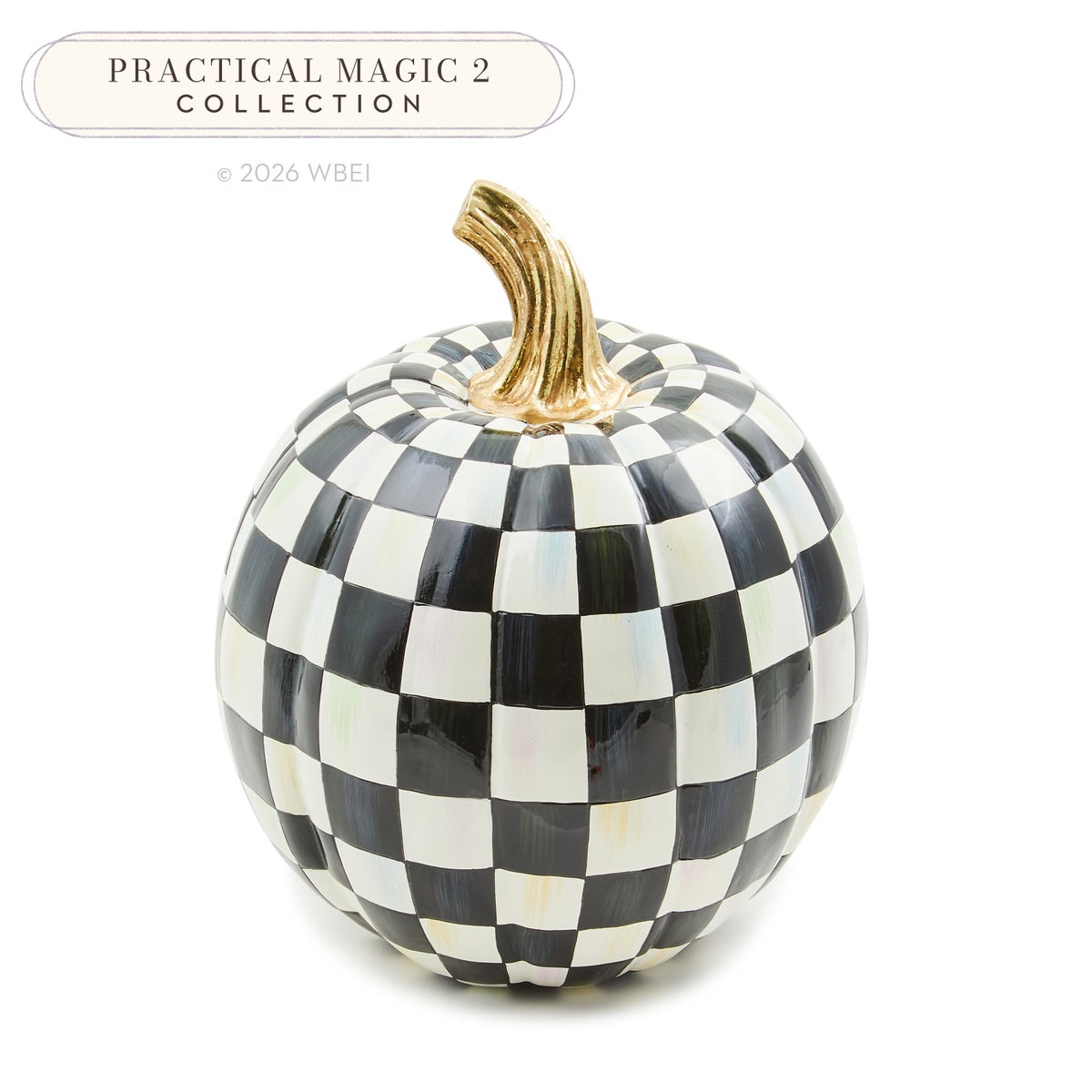 Courtly Check Glossy Small Pumpkin