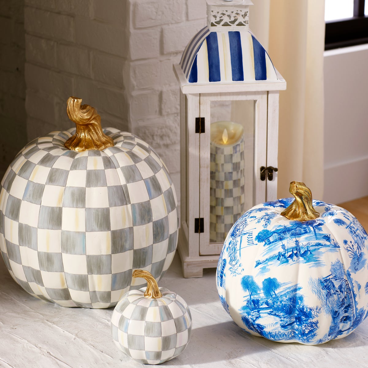 Sterling Check Mini Pumpkin - Image 2