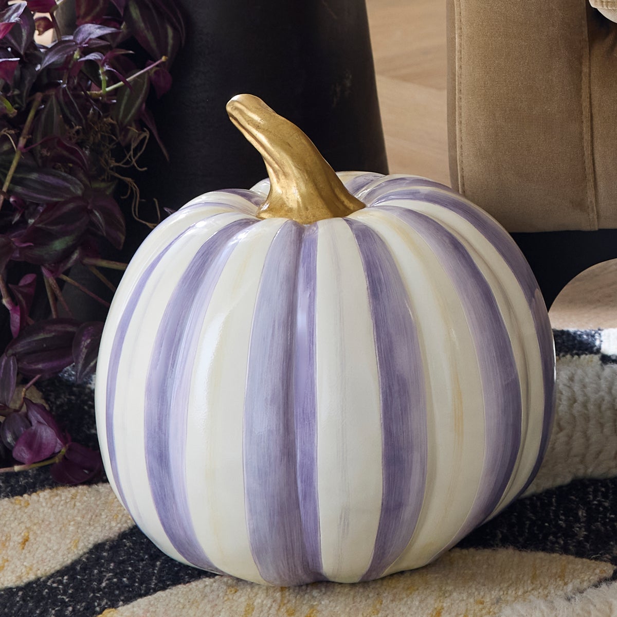 Violet Stripe Medium Pumpkin - Image 4