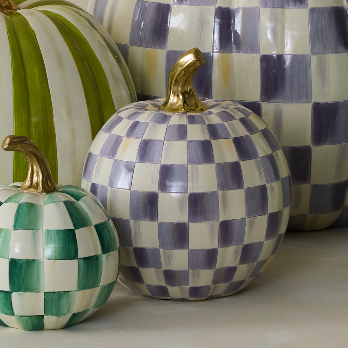 Violet Check Small Pumpkin - Image 2