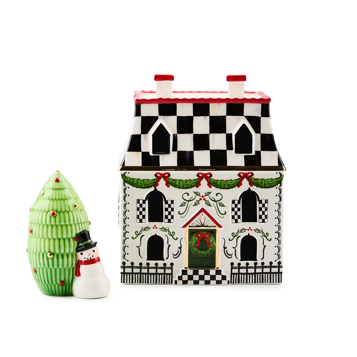 Holly Village Illuminated Ceramic Villa - Image 4