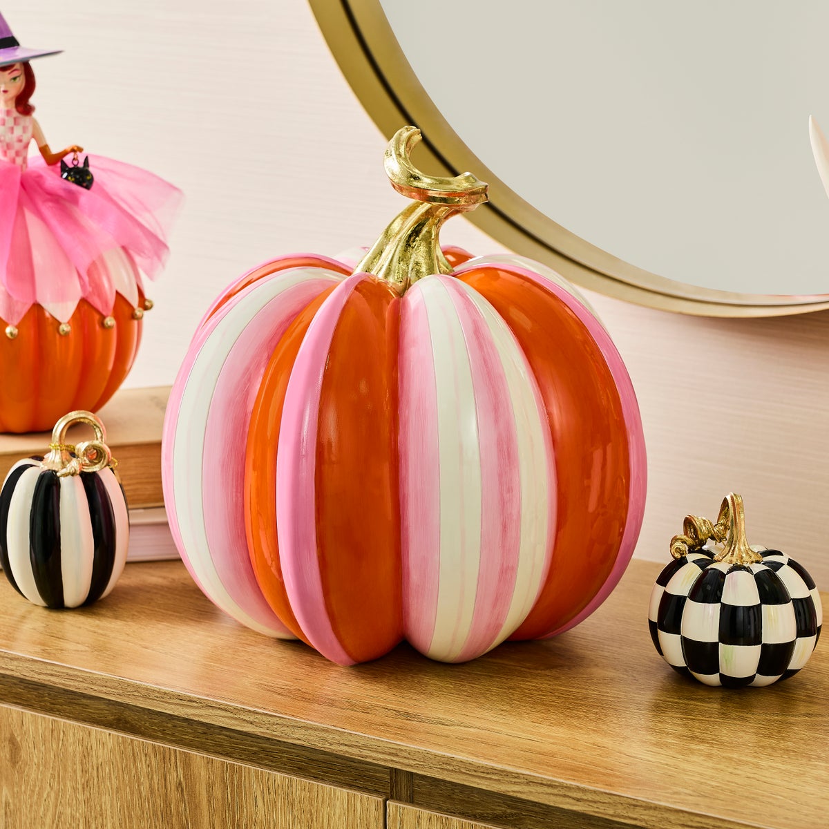 Glam 'o' ween Fairytale Stripe Pumpkin - Image 2