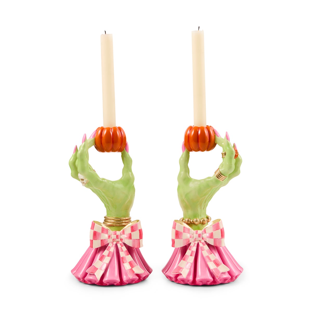 Glam 'o' ween Hand Candle Holders, Set of 2