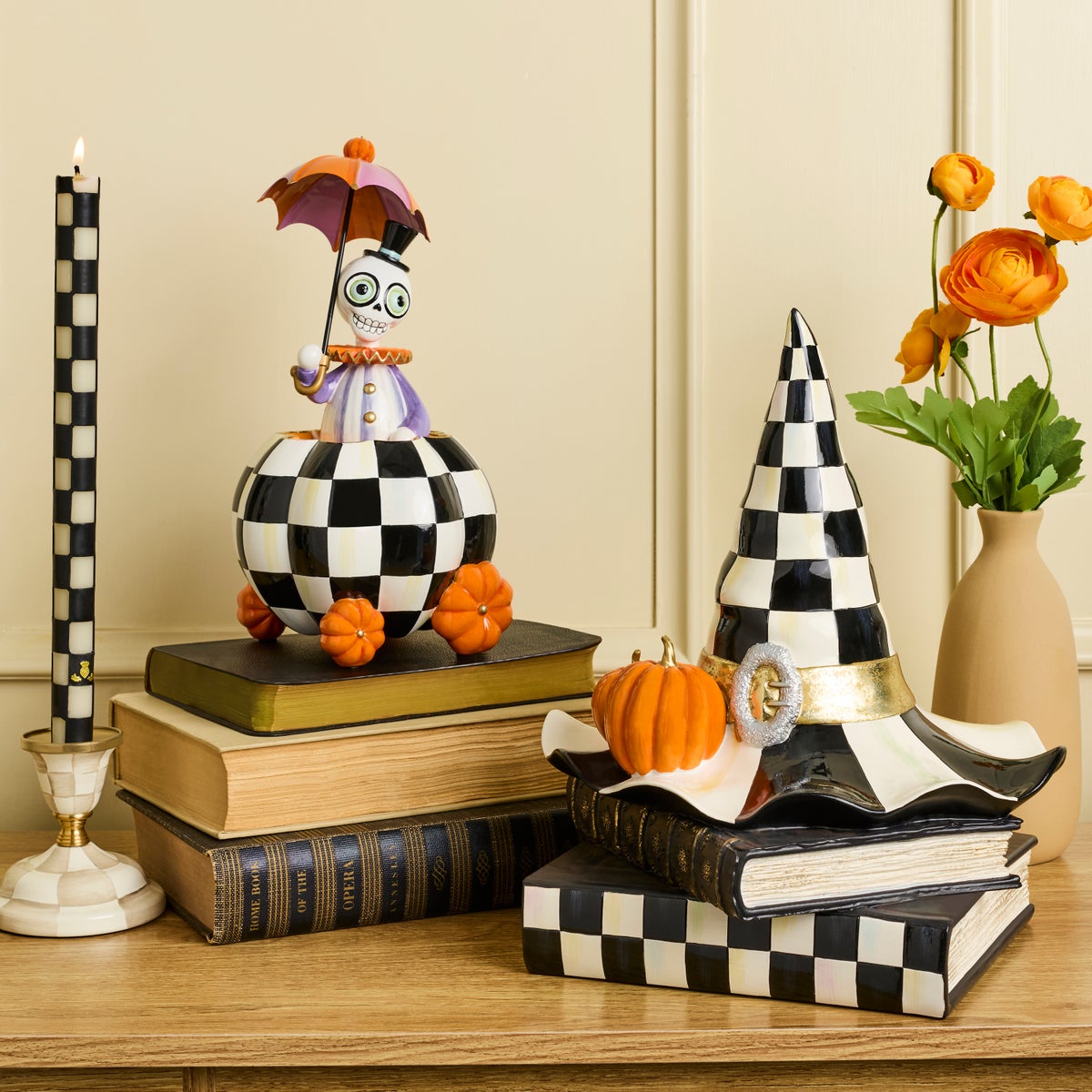 Courtly Check Witch Hat on Books - Image 2