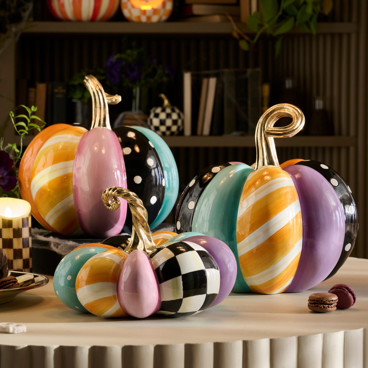 Whimsy Patchwork Medium Pumpkin - Image 5