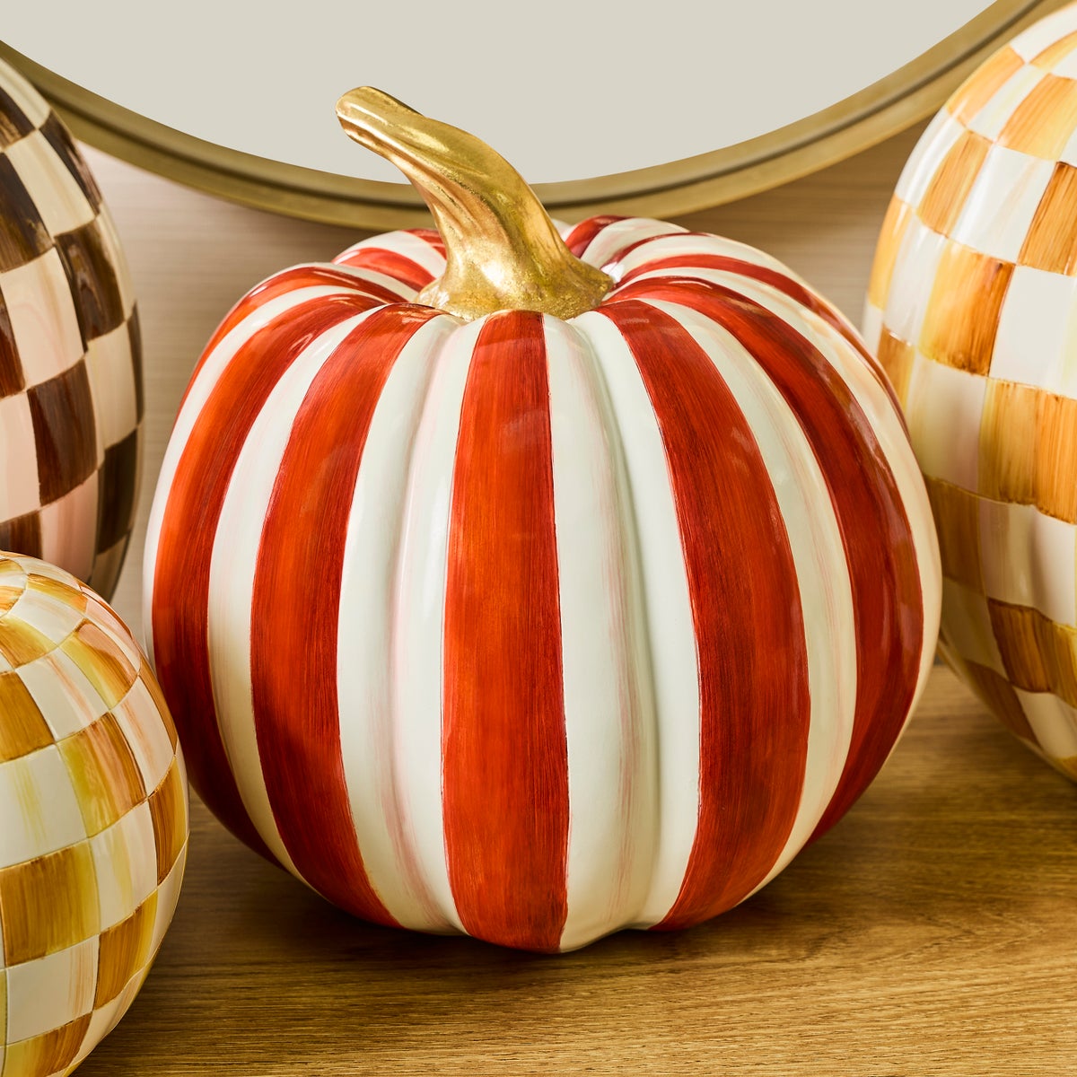 Paprika Stripe Medium Pumpkin - Image 2