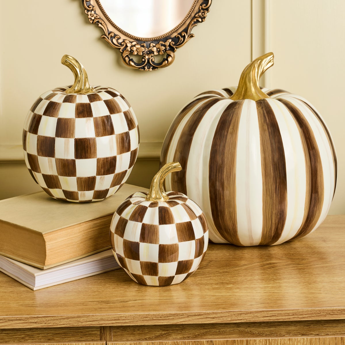 Chocolate Check Mini Pumpkin - Image 2