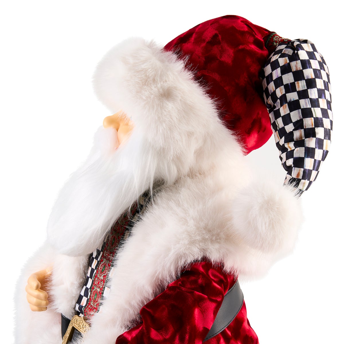 Animated Courtly Fabric Santa - Image 4