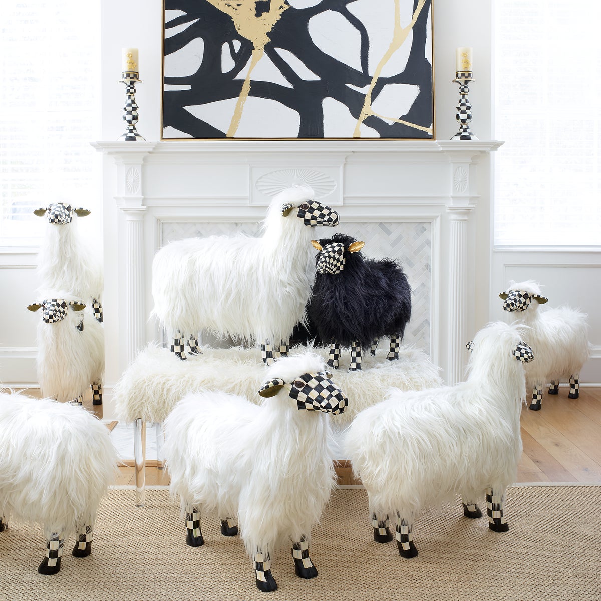 Courtly Check Black Sheep - Small - Image 2