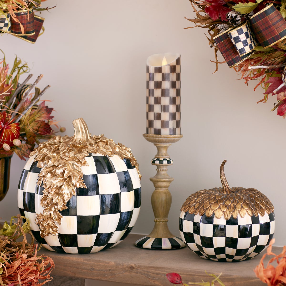 Courtly Pillar Candle Holders, Set of 3 - Image 3