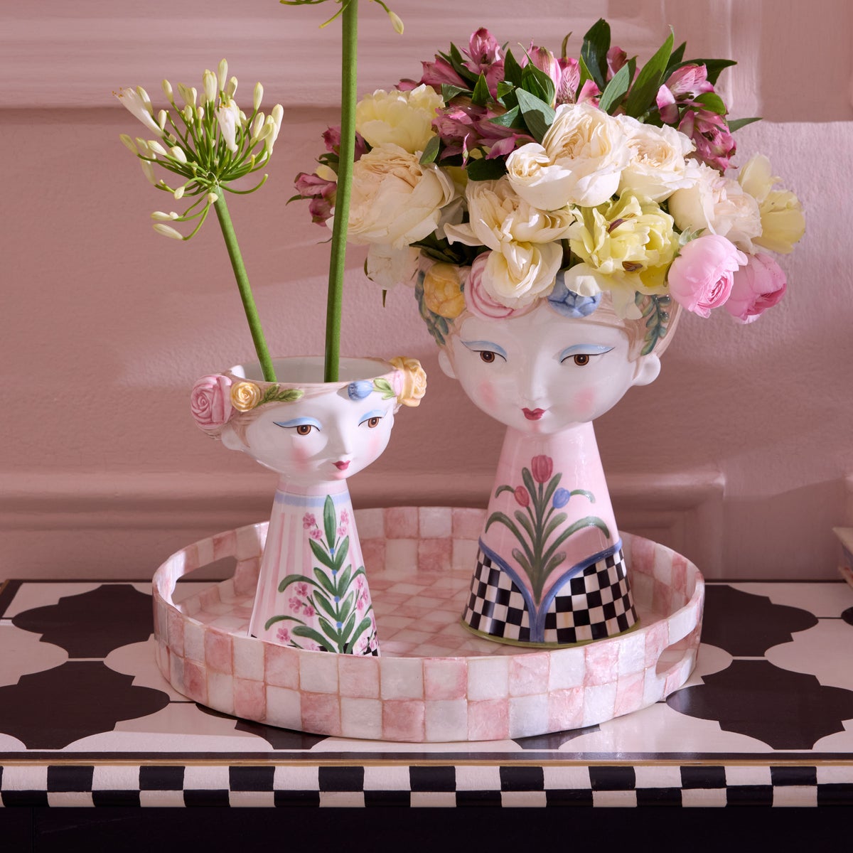 Rosy Meadow Short Lady Vase - Image 2