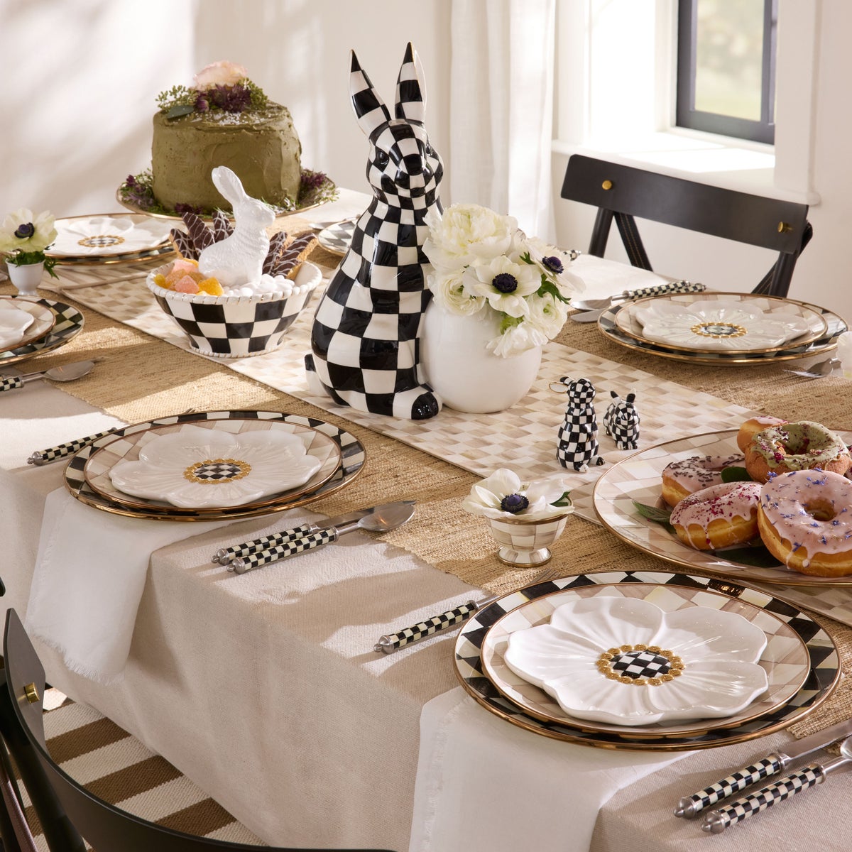 White Rabbit Ceramic Dessert Plates, Set of 4 - Image 7
