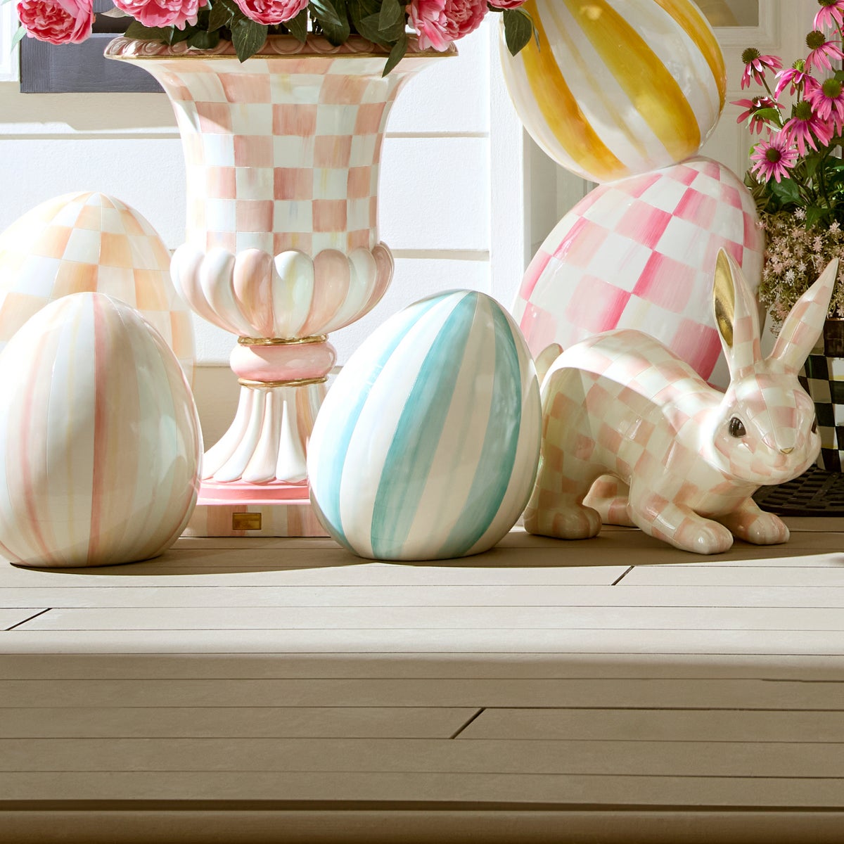 Aqua Stripe Medium Egg - Image 2