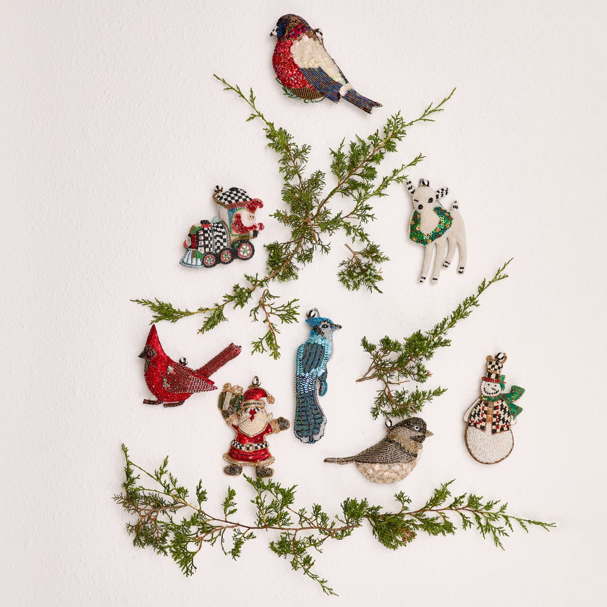 Holiday Beaded Ornaments, Set of 4 - Image 2