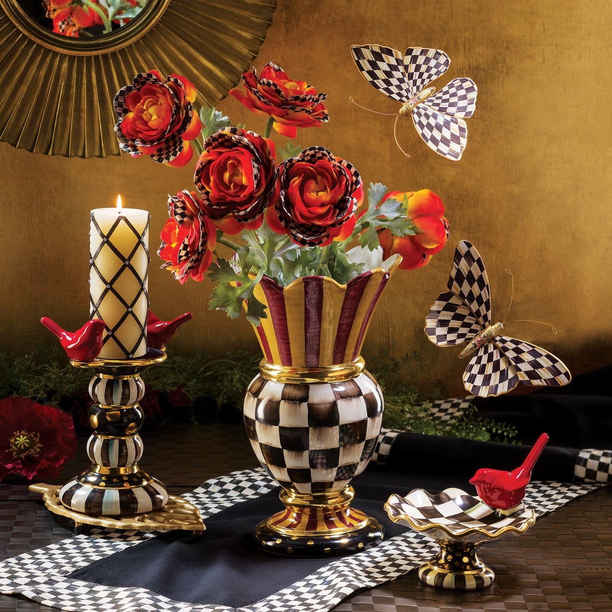 Courtly Check Butterfly Duo Wall Decor - Image 3