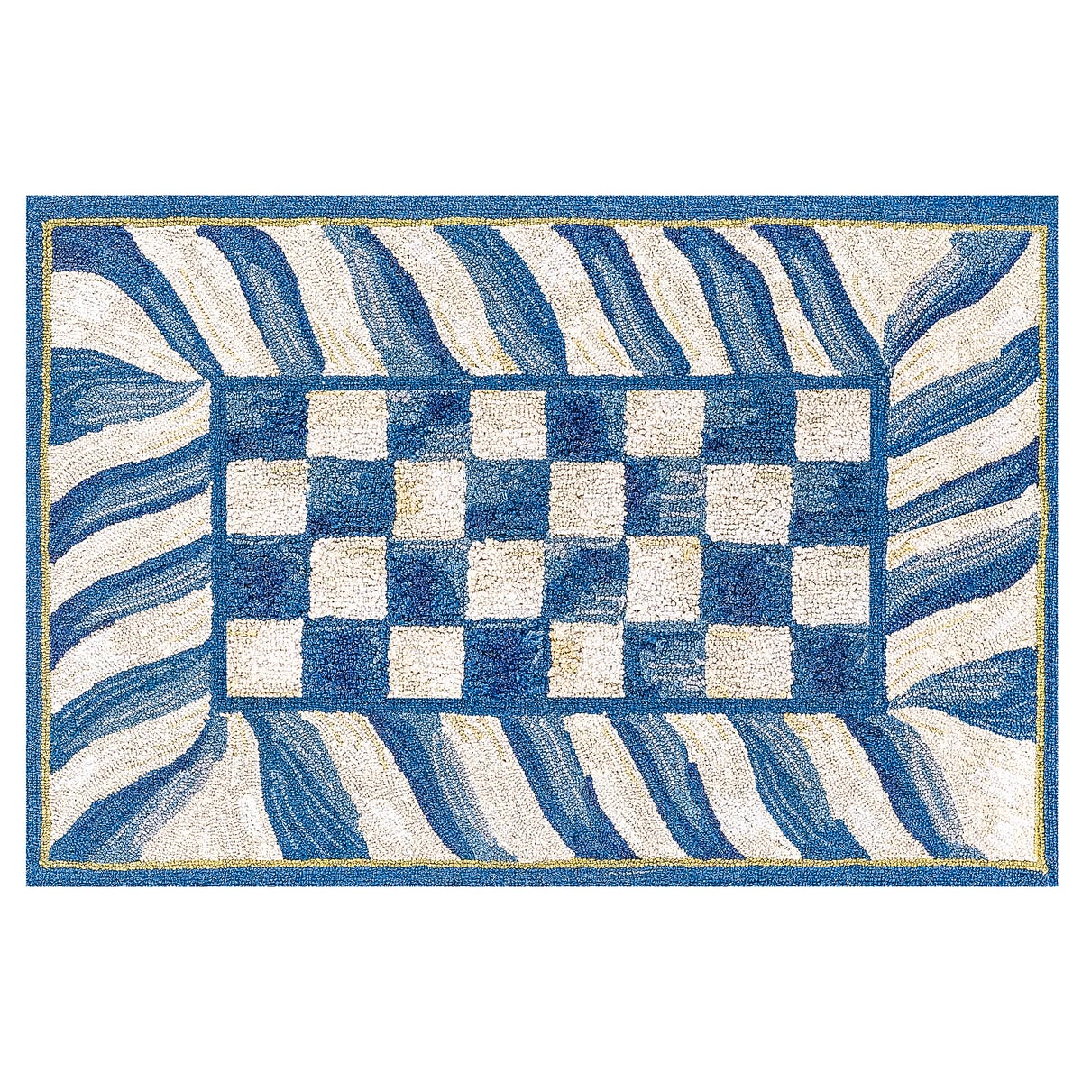 Truly Royal Check 2' x 3' Washable Rug
