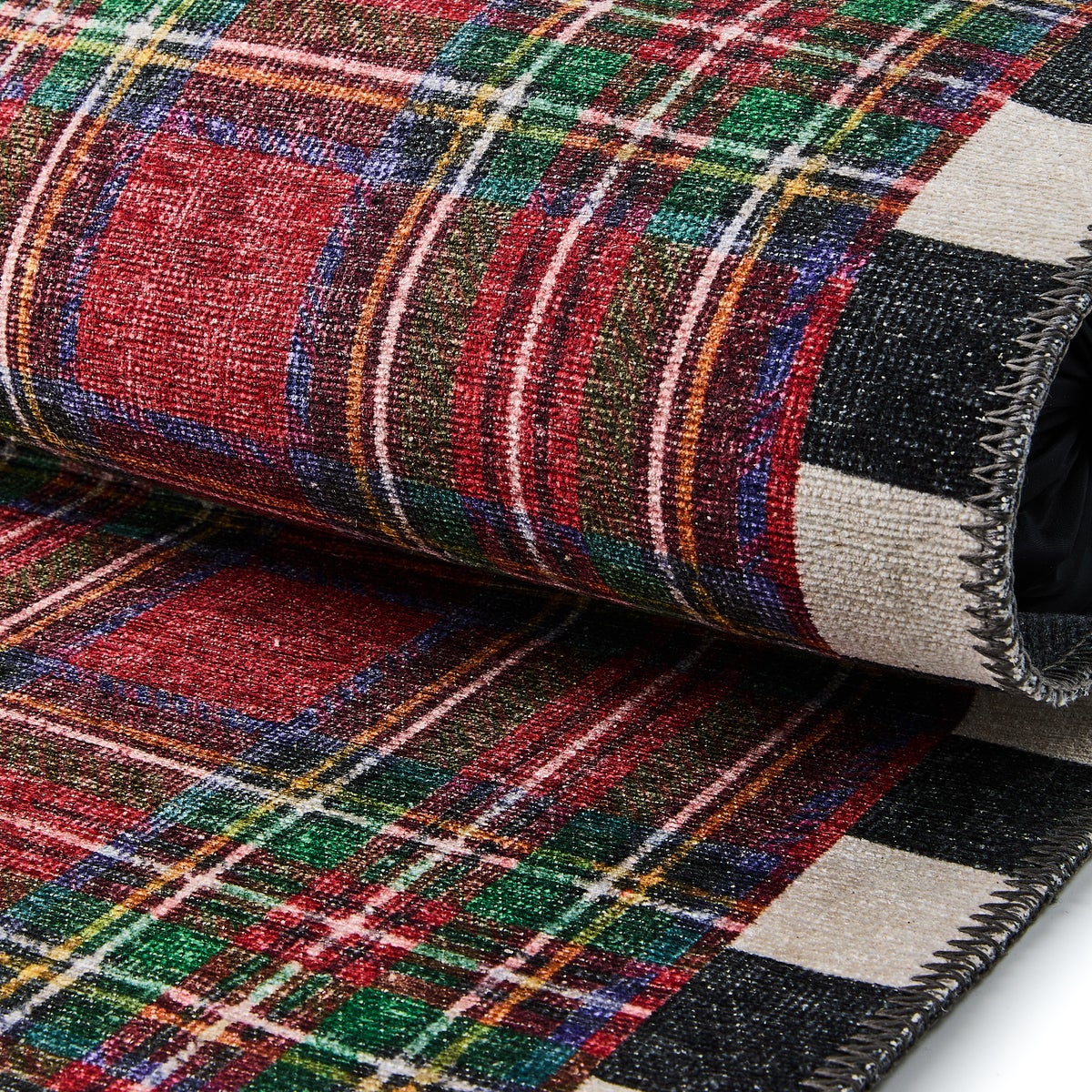 Royal Stewart Tartan Red 2'6" x 10' Washable Runner - Image 2
