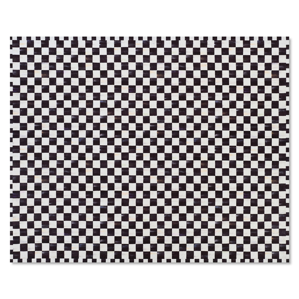 Courtly Checkered 8' x 10' Washable Rug