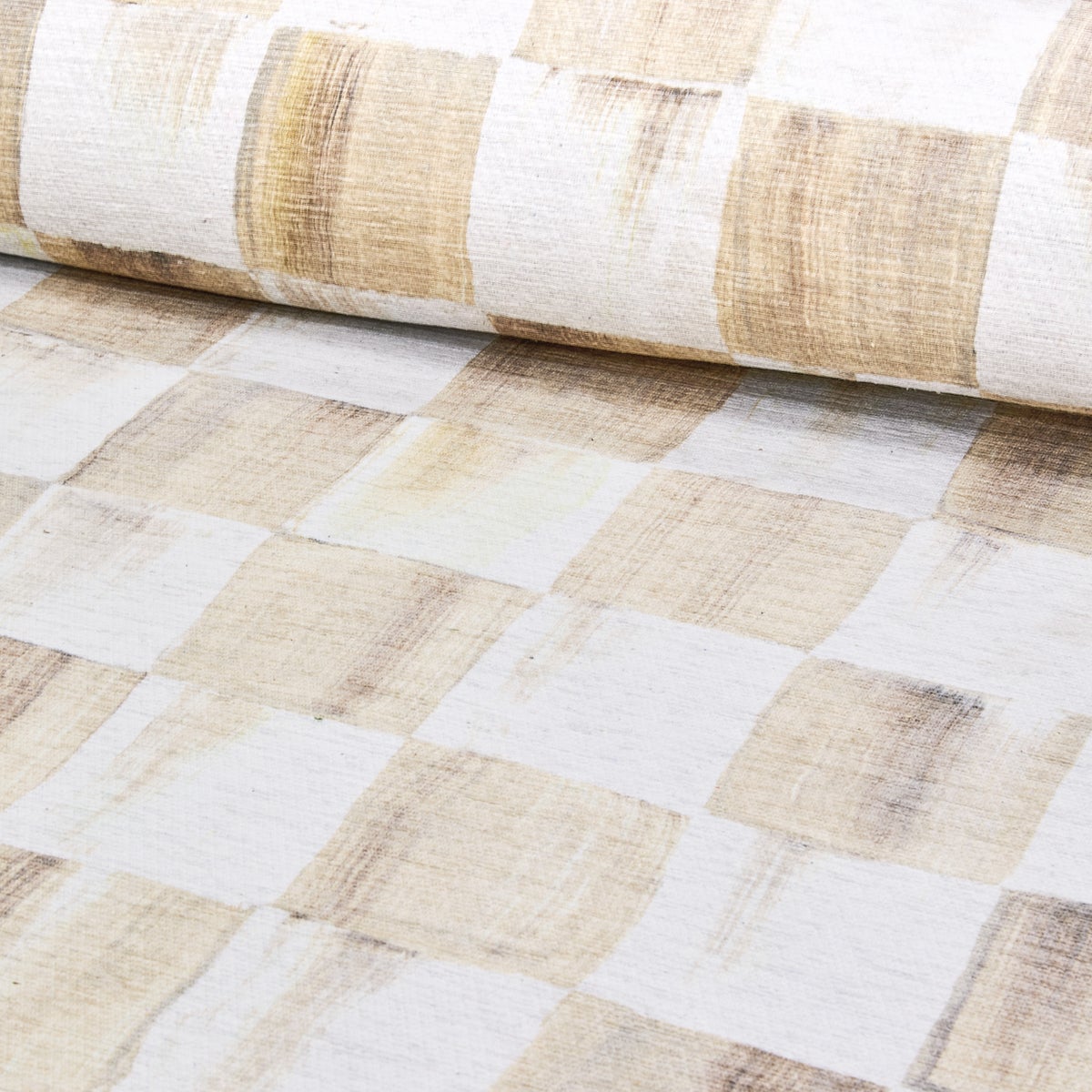 Mocha Checkered 2'6" x 8' Washable Runner - Image 3
