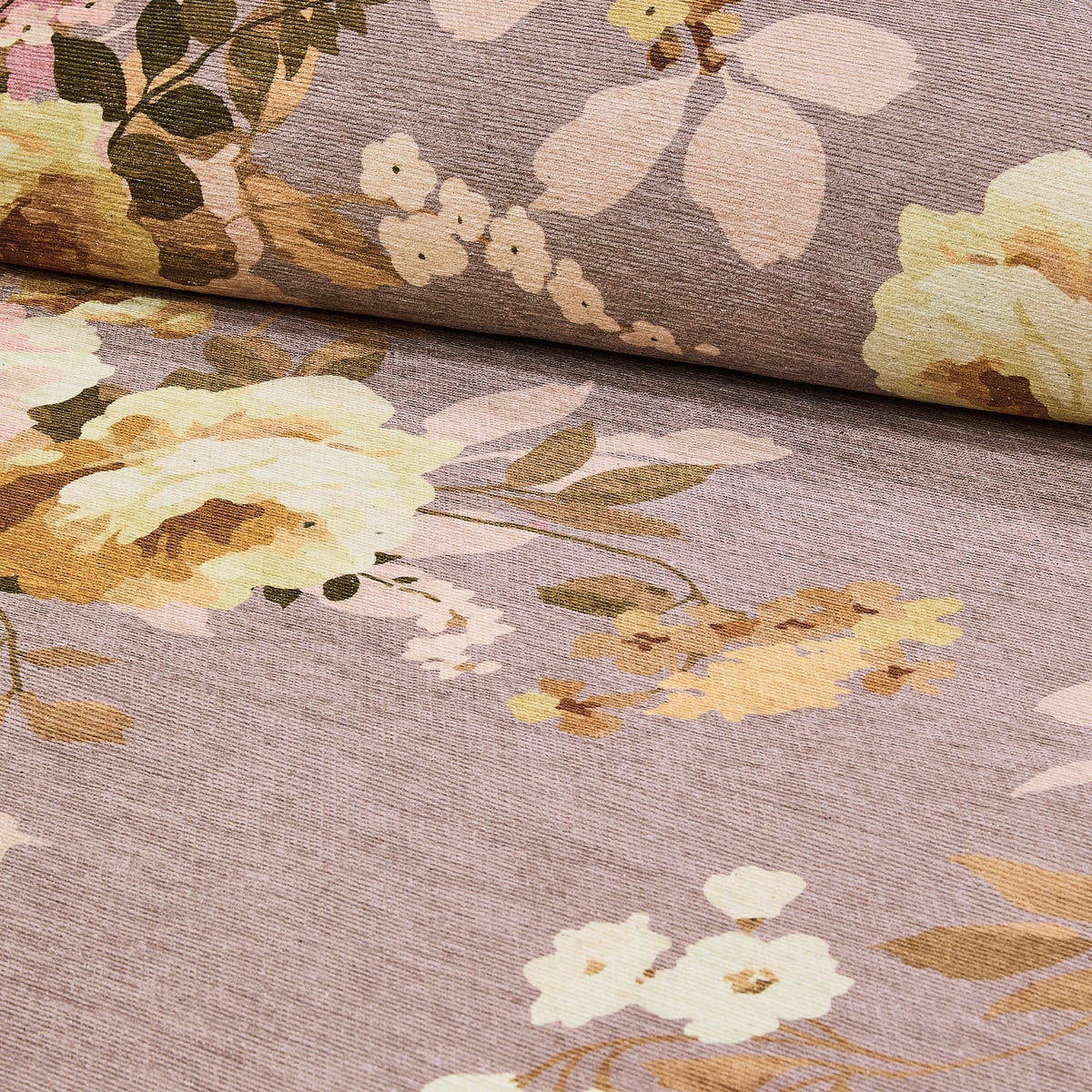 Taupe Wild Rose 2' x 3' Washable Rug - Image 2