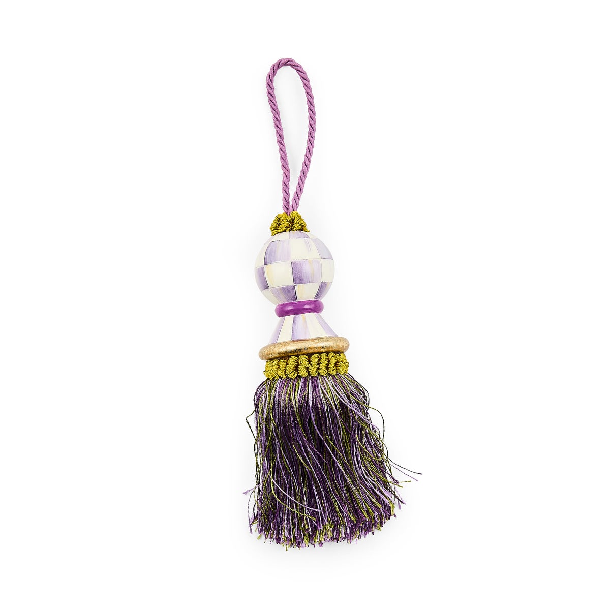 Violet Check Tassel - Image 3
