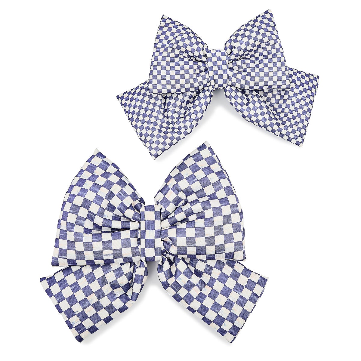 Violet Check Small Bow - Image 2