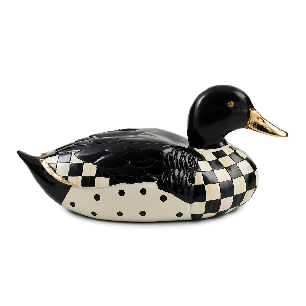 Courtly Check Mallard Duck Figurine - Image 3