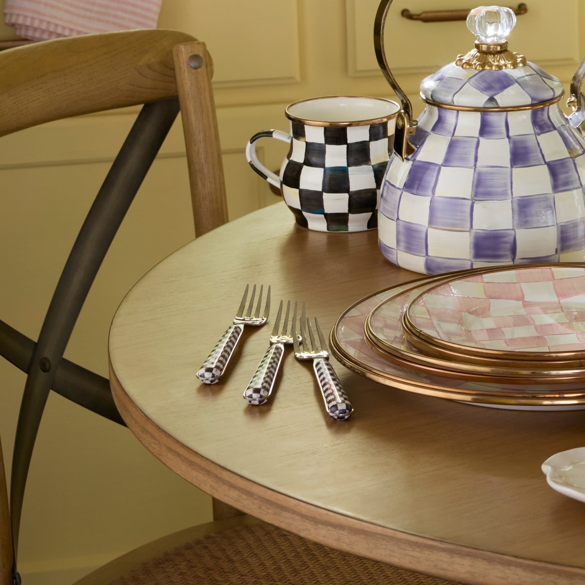 Courtly Check Bistro Flatware 5 Piece Place Setting - Image 2