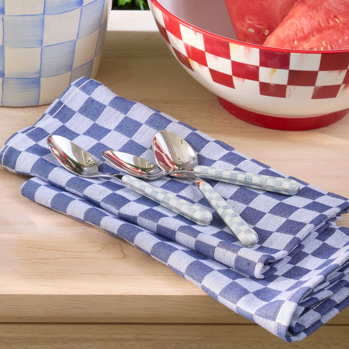 Sterling Check Bistro Flatware 5 Piece Place Setting - Image 3