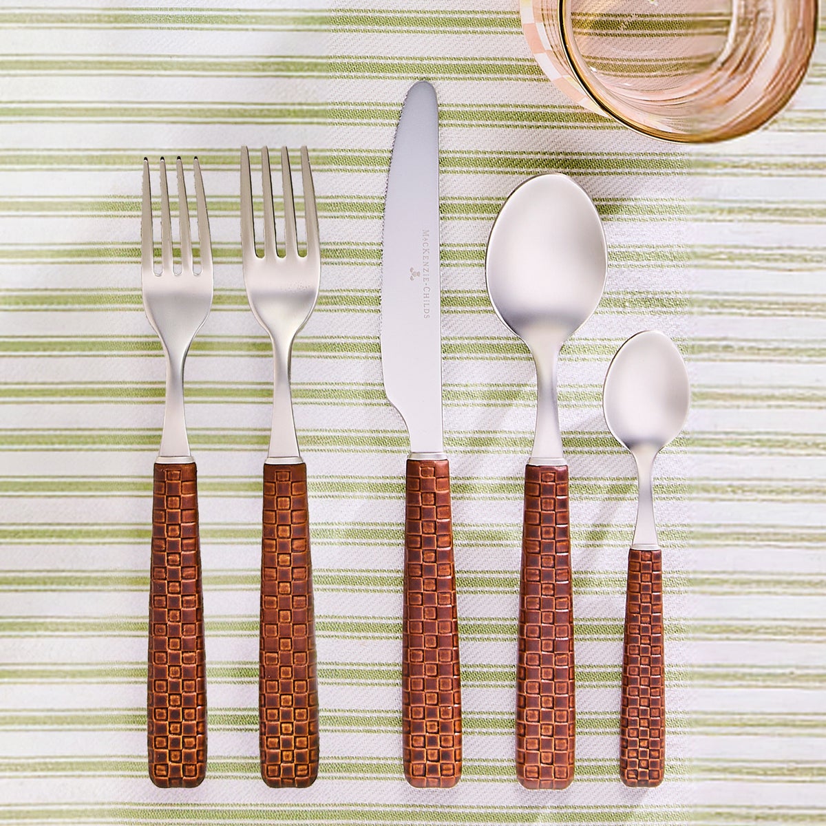 Everyday Leather 5-Piece Place Setting - Image 4