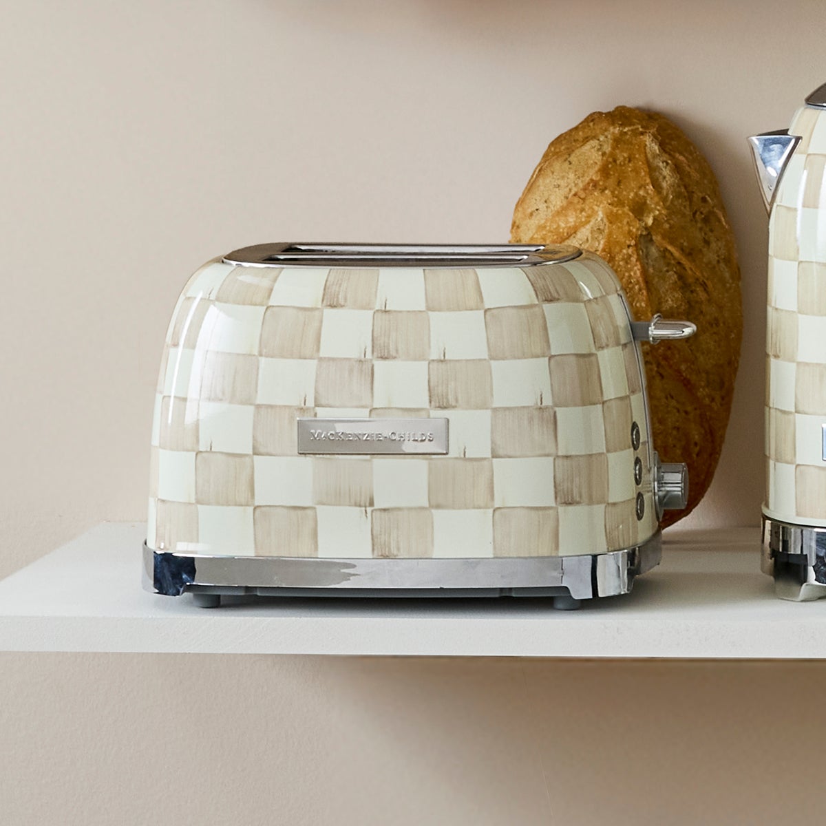 Mocha Check 2-Slice Toaster - Image 7
