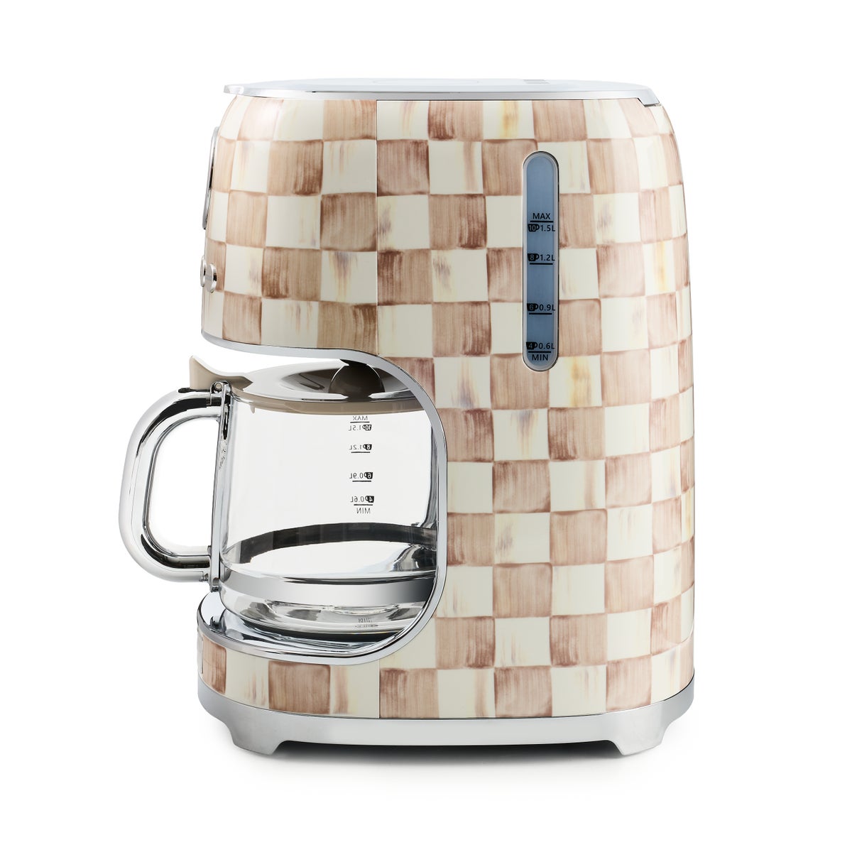 Mocha Check Drip Coffee Maker - Image 6