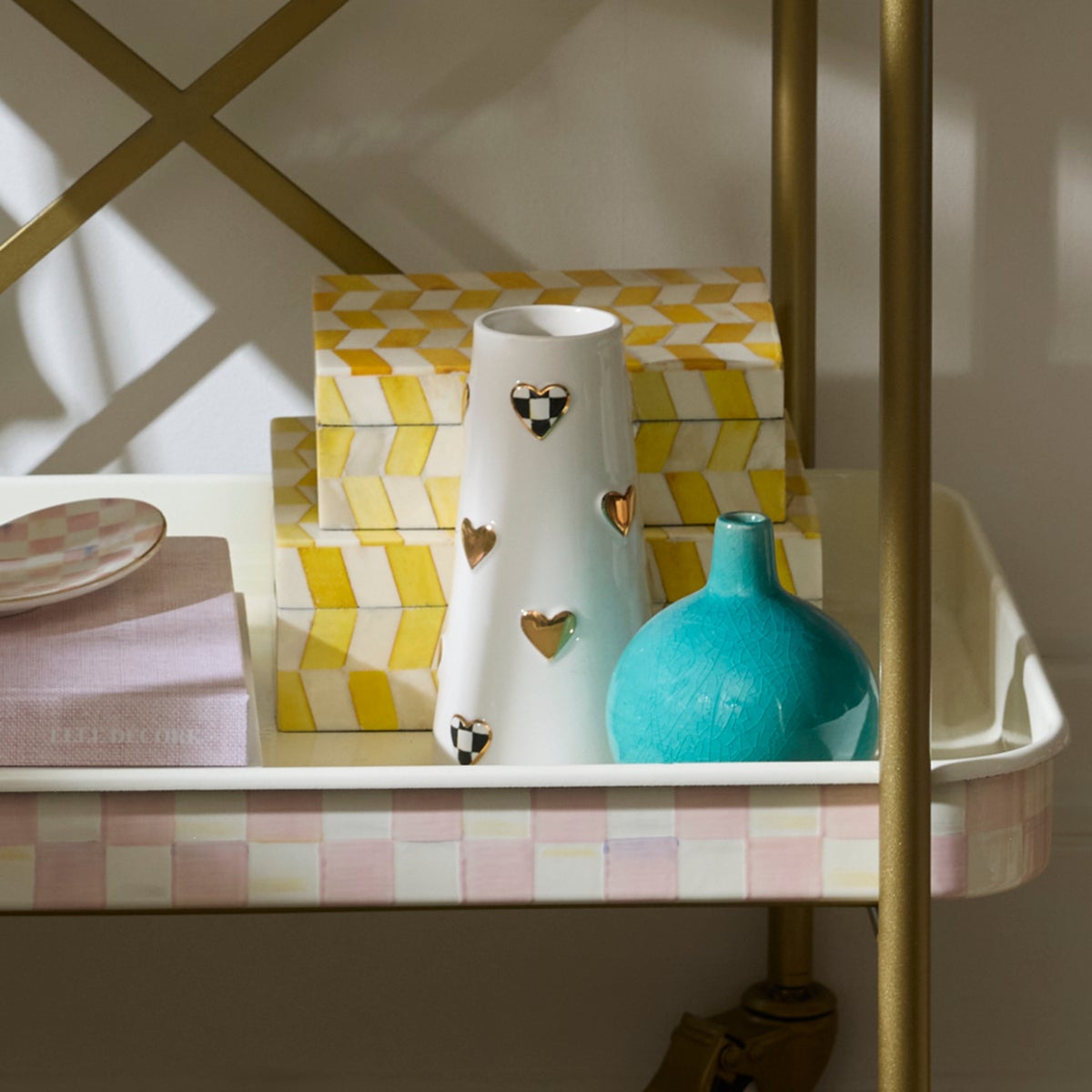 Courtly Check Short Heart Vase - Image 7