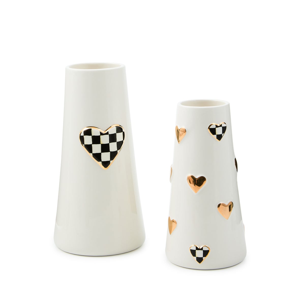Courtly Check Tall Heart Vase - Image 4