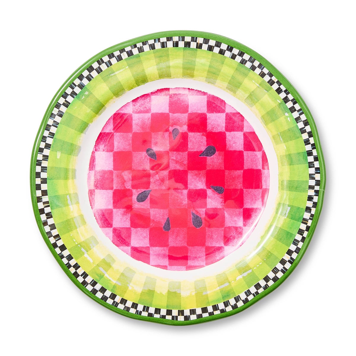 Watermelon Melamine Salad Plates, Set of 4