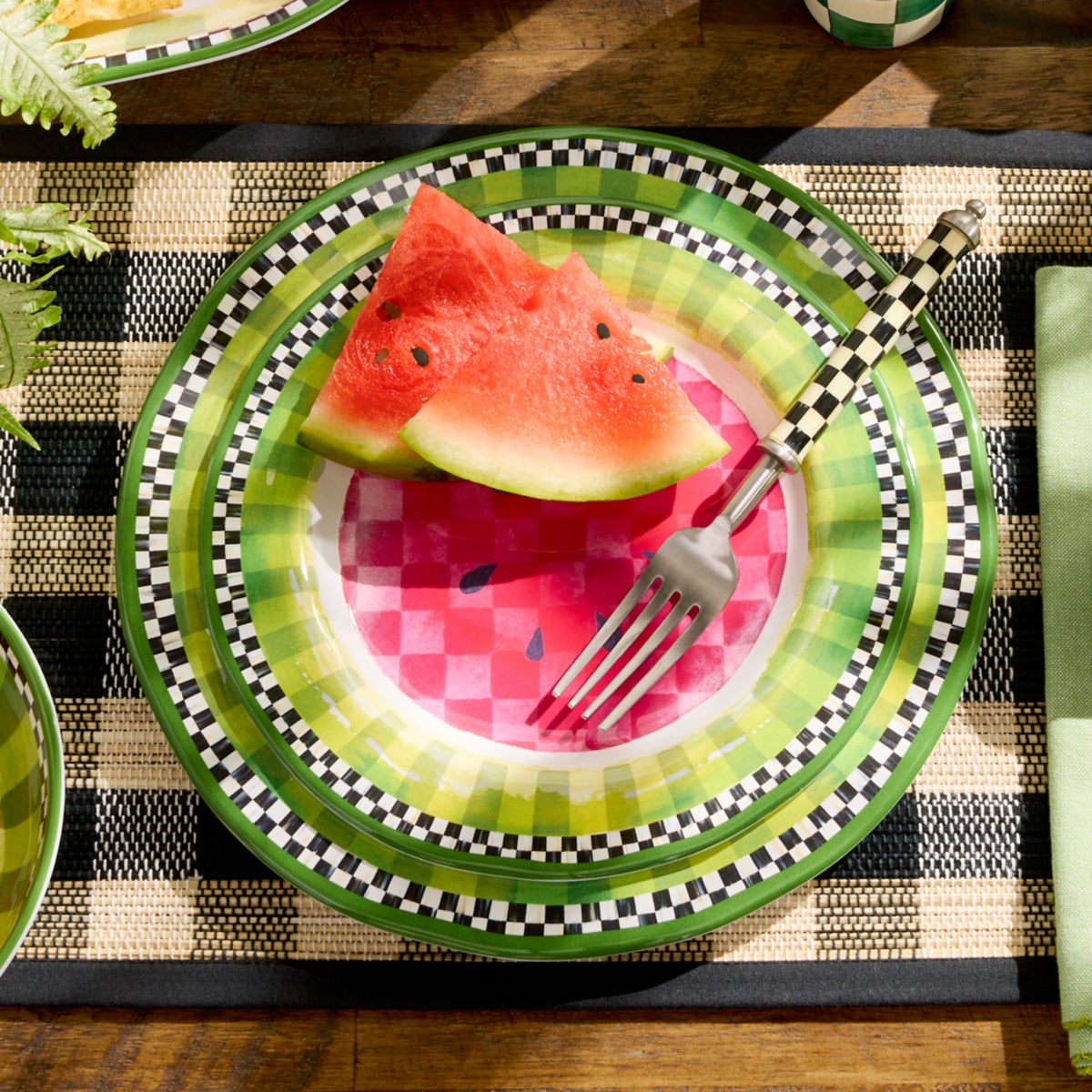 Watermelon Melamine Salad Plates, Set of 4 - Image 2