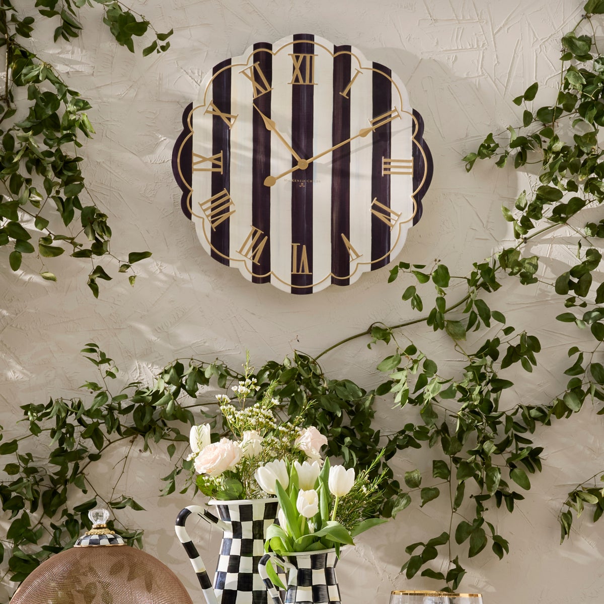 Courtly Stripe Wall Clock - Image 3