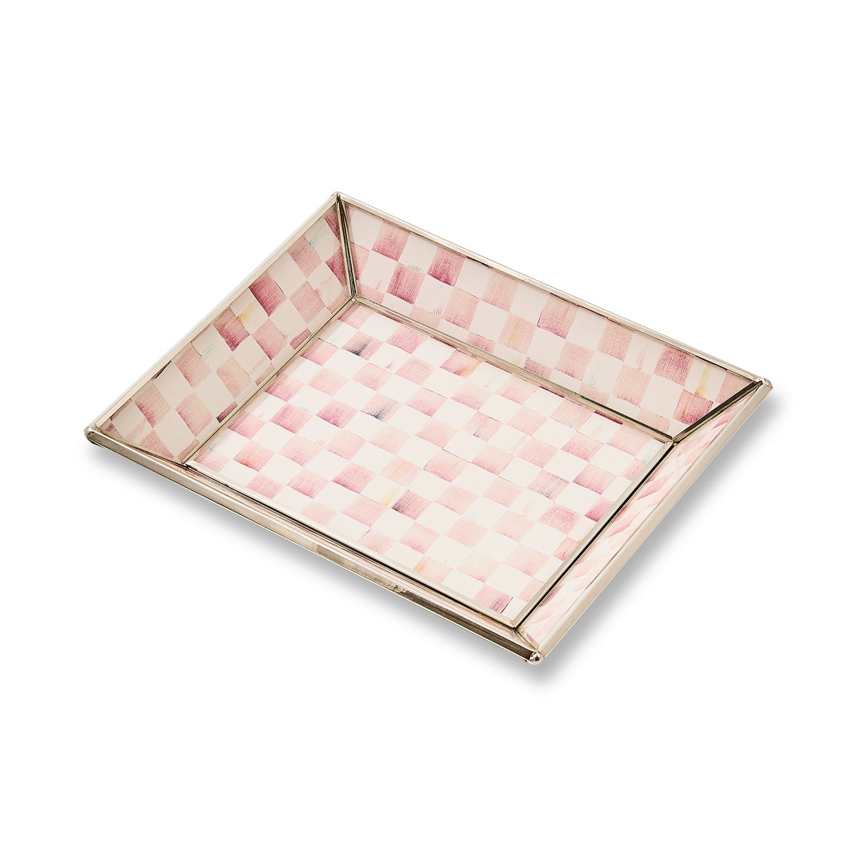 Rosy Check Small Glass Tray