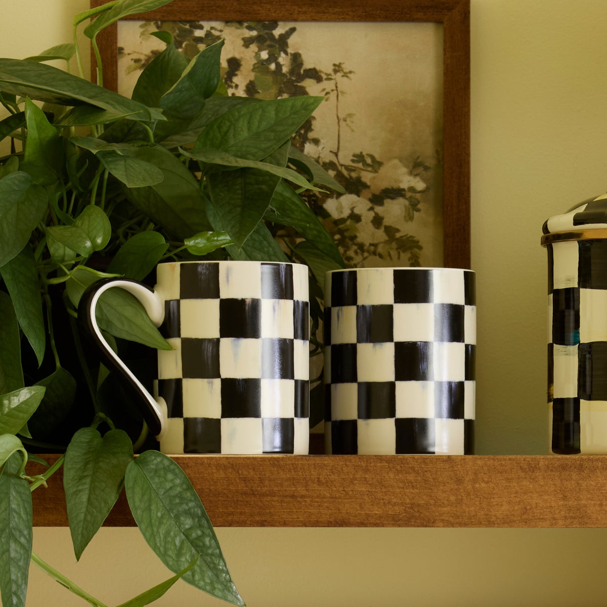 Courtly Check Porcelain Mug - Image 5