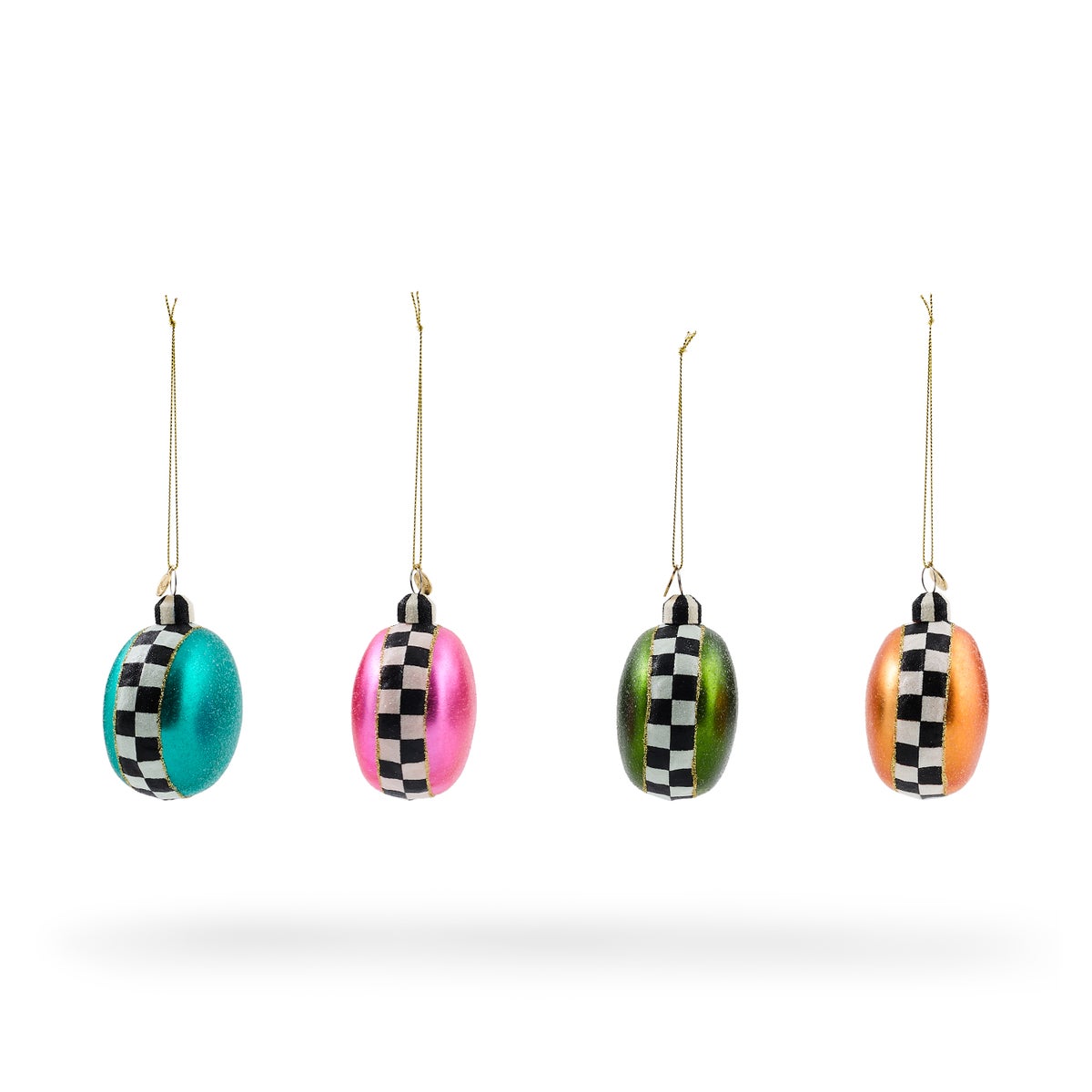 Confetti Macaroon Glass Ornaments, Set of 4 - Image 4