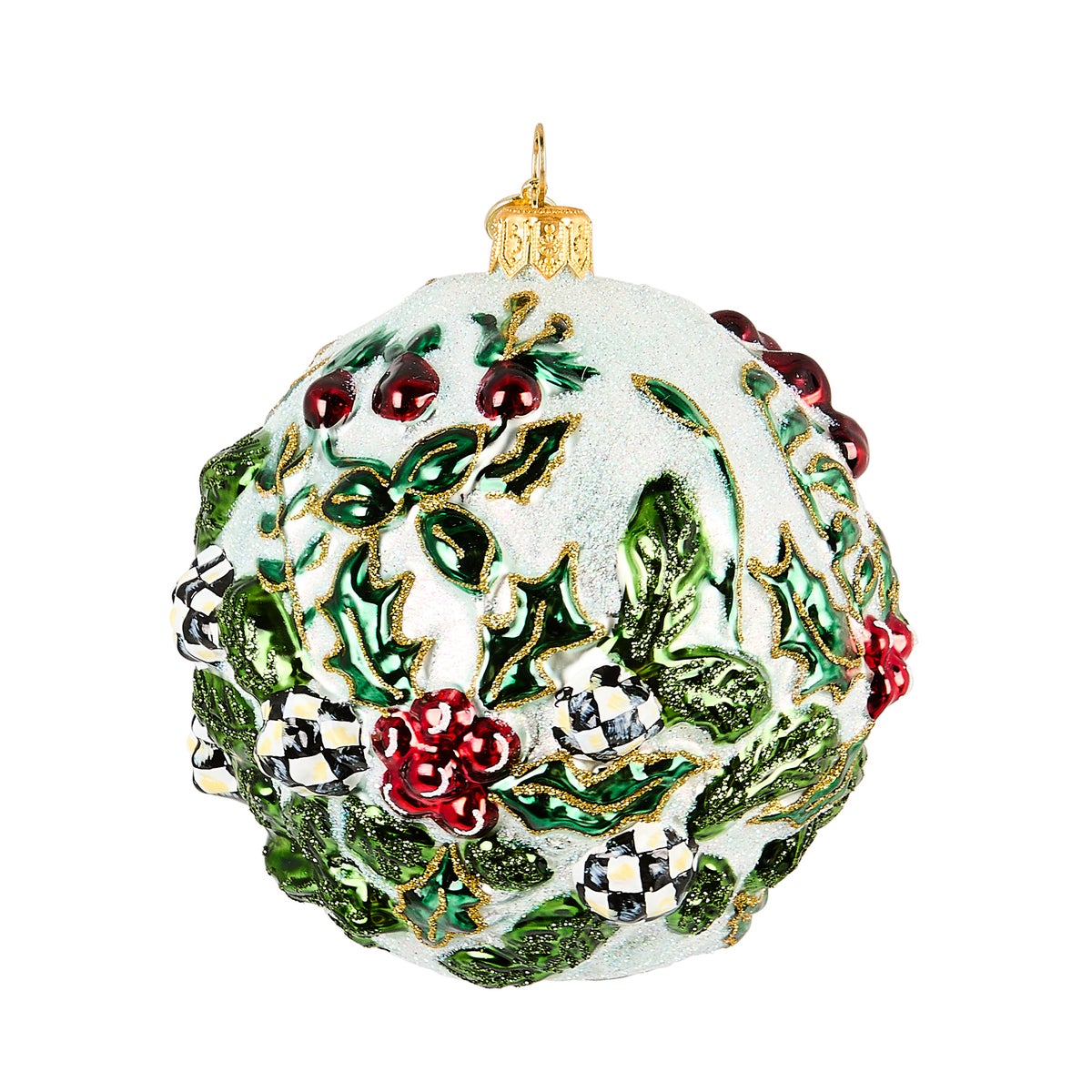 Cardinal Ball Glass Ornament - Image 2