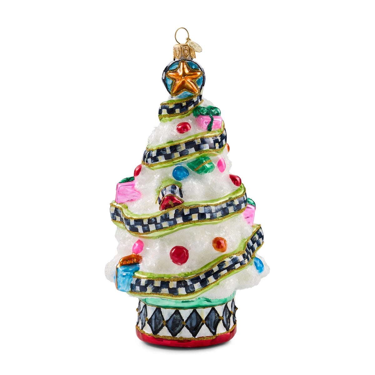 Confetti Christmas Tree Glass Ornament - Image 4