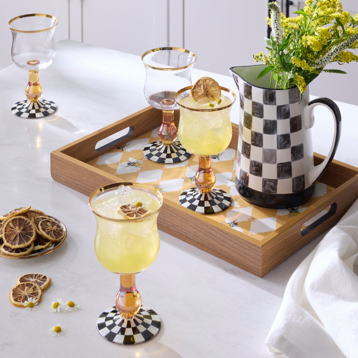 Courtly Check Wine Glass - Image 8