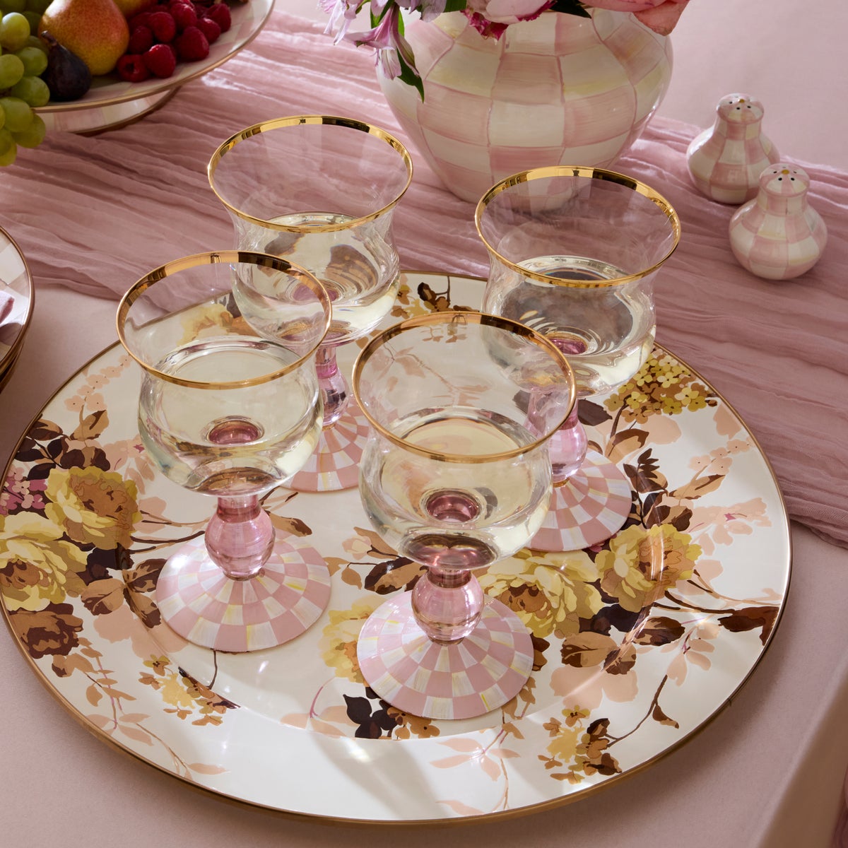 Rosy Check Wine Glass - Image 5