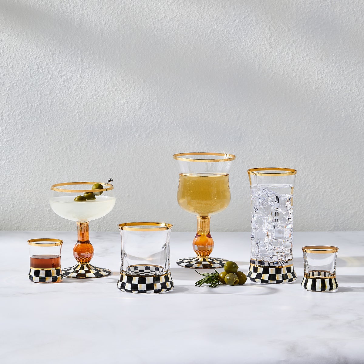 Courtly Check Coupe Glass - Image 2