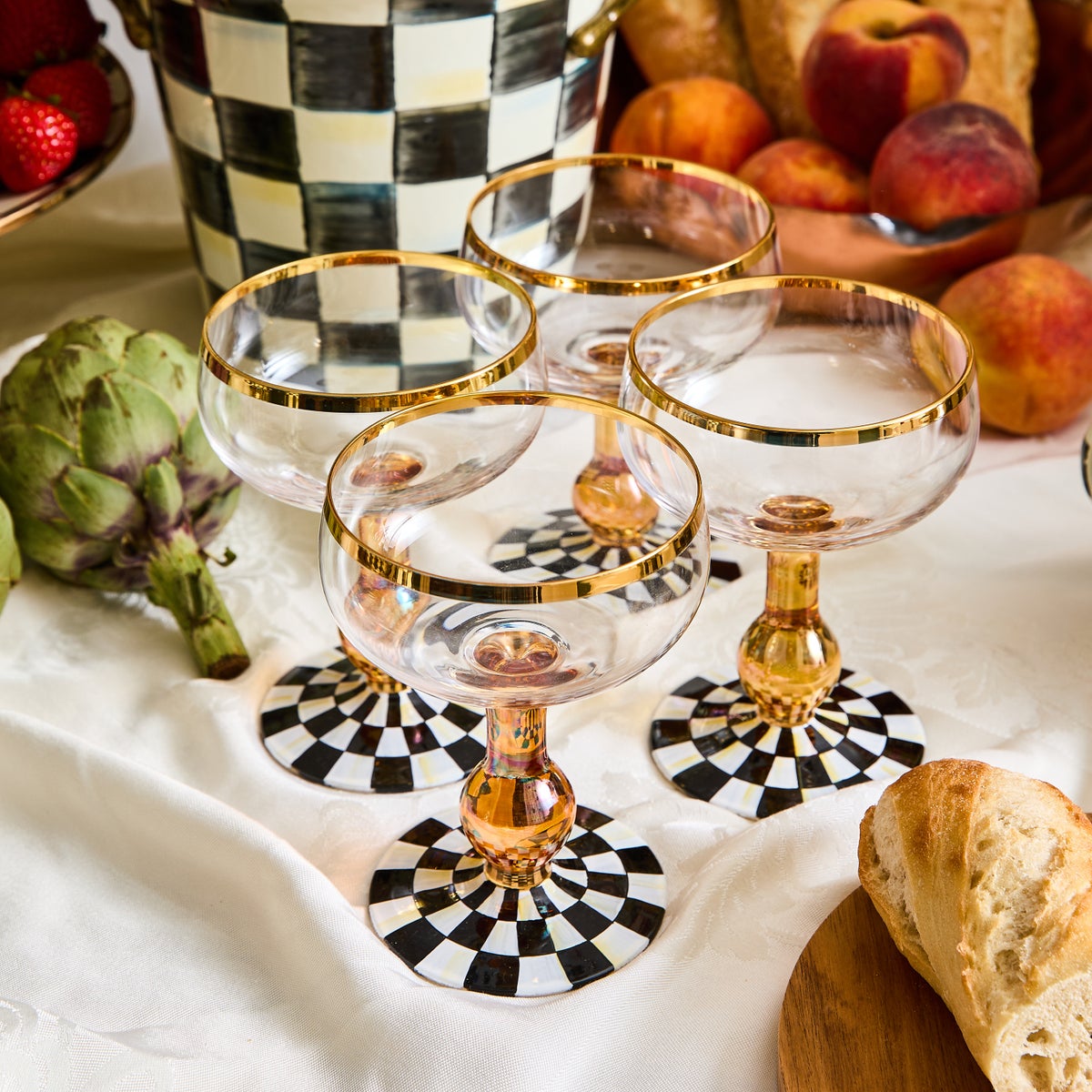 Courtly Check Coupe Glass - Image 8