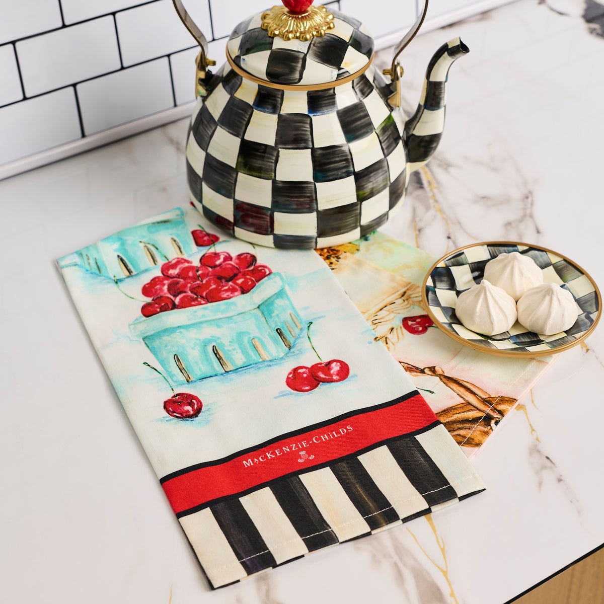 Cherry Bake Shop Printed Dish Towel - Image 2