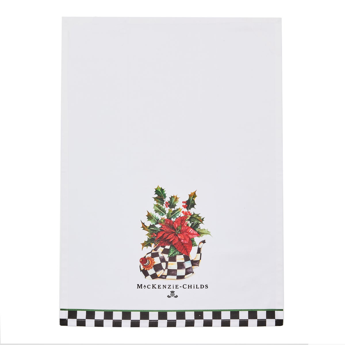 Poinsettia Tea Kettle Dish Towel - Image 3