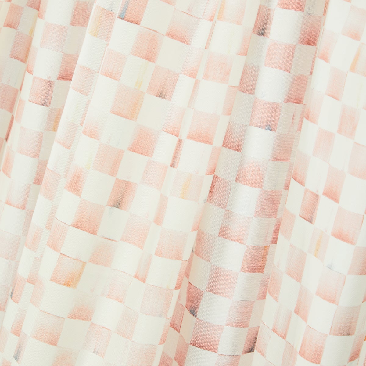 Rosy Check Shower Curtain - Image 4
